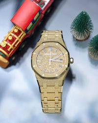 Thumbnail for Audemars Piguet Royal Oak Frosted Gold Selfwinding 34mm Yellow Gold 77450BA.GG.1361BA.01 - WatchesOff5thWatch