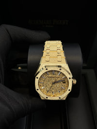 Thumbnail for Audemars Piguet Royal Oak Frosted Gold Selfwinding 34mm Yellow Gold 77450BA.GG.1361BA.01 - WatchesOff5thWatch