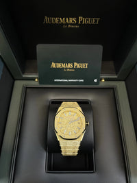 Thumbnail for Audemars Piguet Royal Oak Frosted Gold Selfwinding 34mm Yellow Gold 77450BA.GG.1361BA.01 - WatchesOff5thWatch