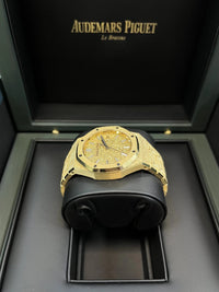 Thumbnail for Audemars Piguet Royal Oak Frosted Gold Selfwinding 34mm Yellow Gold 77450BA.GG.1361BA.01 - WatchesOff5thWatch