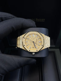 Thumbnail for Audemars Piguet Royal Oak Frosted Gold Selfwinding 34mm Yellow Gold 77450BA.GG.1361BA.01 - WatchesOff5thWatch