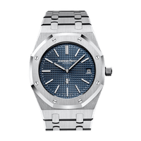 Thumbnail for Audemars Piguet Royal Oak Jumbo 39mm Stainless Steel Jumbo Ultra-Thin Blue Dial 15202ST.OO.1240ST.01 - WatchesOff5thWatch