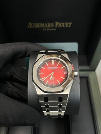 Thumbnail for Audemars Piguet Royal Oak Jumbo Extra - thin Burgundy 16202XT.OO.1240XT.01 - WatchesOff5thWatch