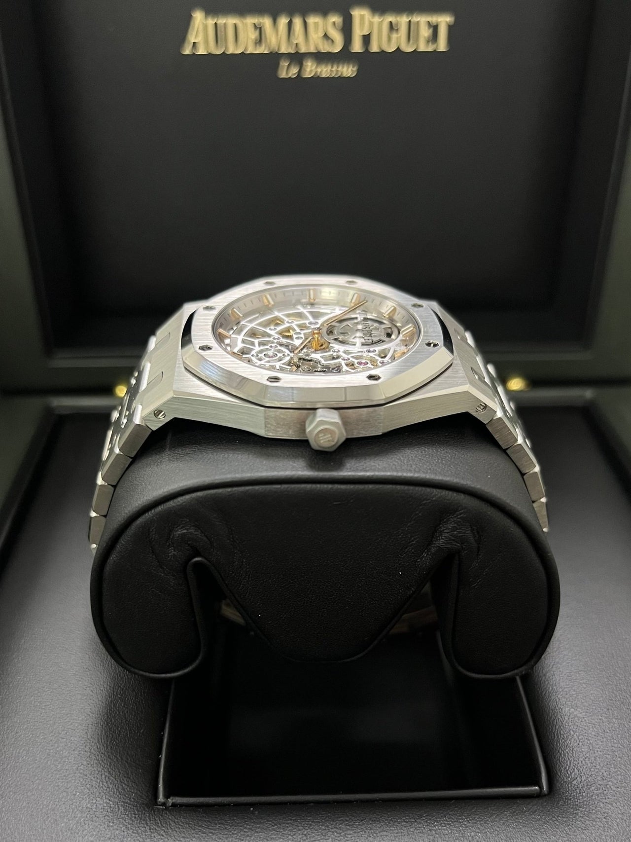 Audemars Piguet Royal Oak Jumbo "Jumbo" Extra - Thin Squelette "50TH ANNIVERSARY" Ref. 16204ST.OO.1240ST.01 - WatchesOff5th