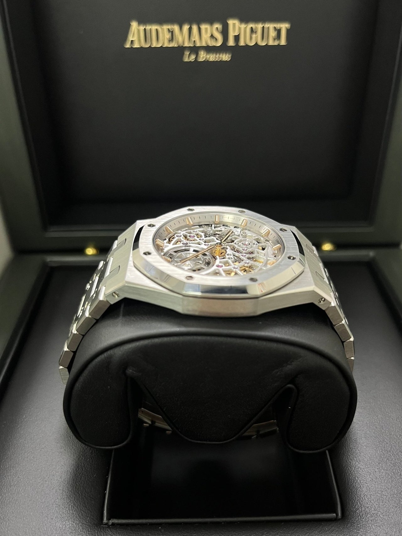 Audemars Piguet Royal Oak Jumbo "Jumbo" Extra - Thin Squelette "50TH ANNIVERSARY" Ref. 16204ST.OO.1240ST.01 - WatchesOff5th