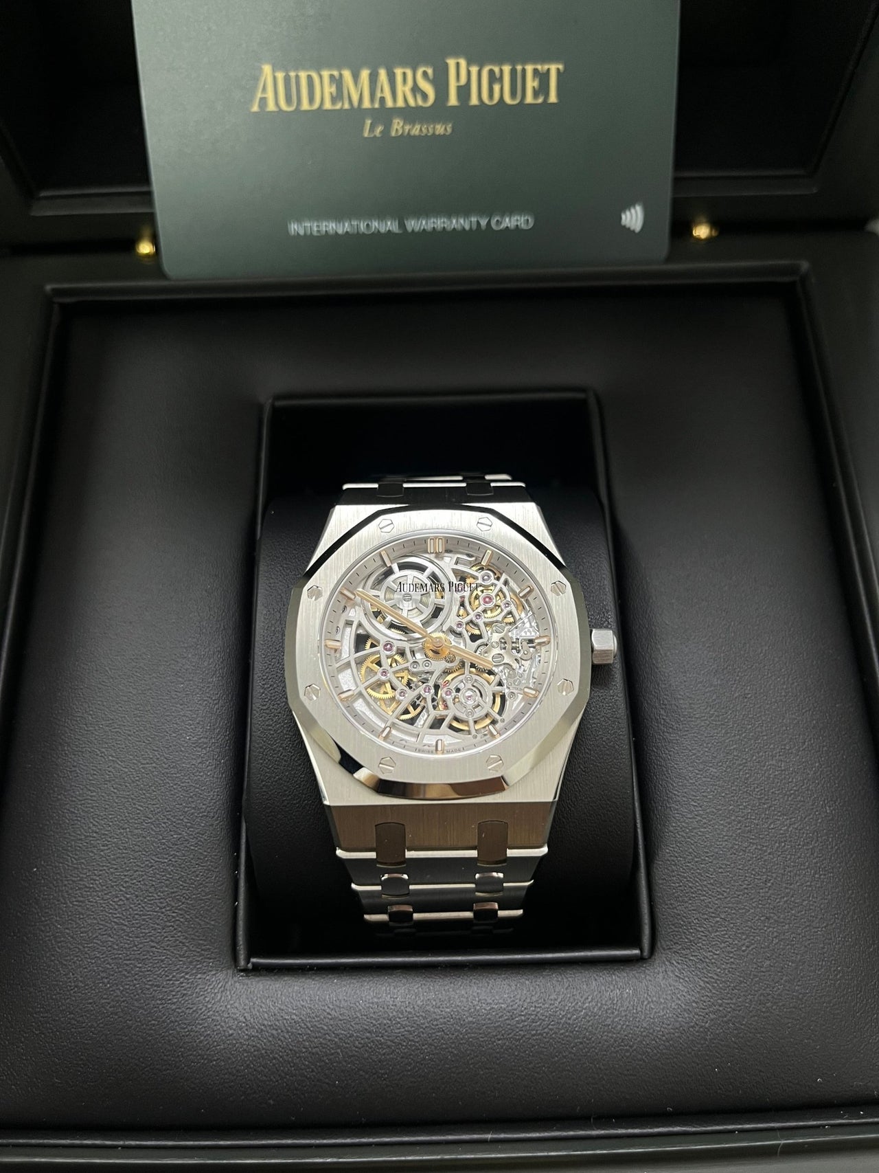 Audemars Piguet Royal Oak Jumbo "Jumbo" Extra - Thin Squelette "50TH ANNIVERSARY" Ref. 16204ST.OO.1240ST.01 - WatchesOff5th