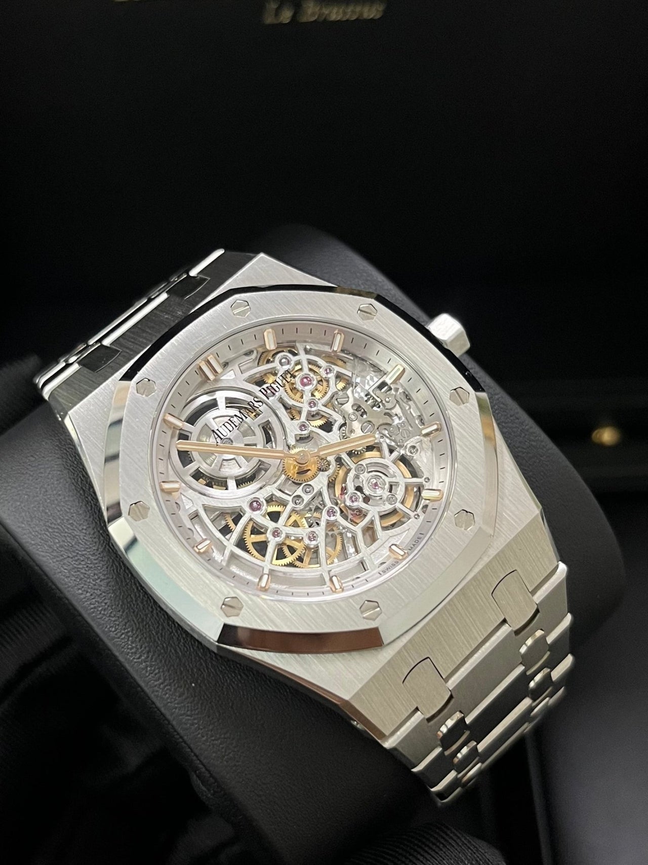 Audemars Piguet Royal Oak Jumbo "Jumbo" Extra - Thin Squelette "50TH ANNIVERSARY" Ref. 16204ST.OO.1240ST.01 - WatchesOff5th