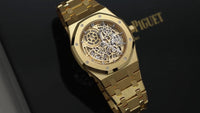 Thumbnail for Audemars Piguet Royal Oak Jumbo Openworked Yellow Gold 16204BA - WatchesOff5thWatch