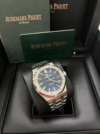 Thumbnail for Audemars Piguet Royal Oak Lady Diamond Bezel Blue Dial 37mm 15451ST.ZZ.1256ST.03 - WatchesOff5th