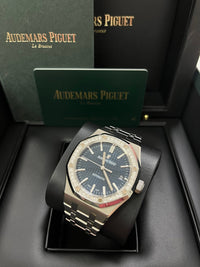 Thumbnail for Audemars Piguet Royal Oak Lady Diamond Bezel Blue Dial 37mm 15451ST.ZZ.1256ST.03 - WatchesOff5th