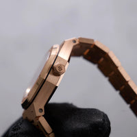 Thumbnail for Audemars Piguet Royal Oak Mini Quartz 23mm 18K Pink Gold Black Onyx Diamond Dial Fixed Bezel (Ref 67630OR.OO.1312OR.01-B) - WatchesOff5thWatch