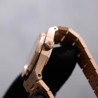 Thumbnail for Audemars Piguet Royal Oak Mini Quartz 23mm 18K Pink Gold Black Onyx Diamond Dial Fixed Bezel (Ref 67630OR.OO.1312OR.01-B) - WatchesOff5thWatch