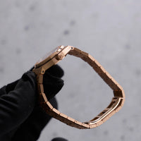 Thumbnail for Audemars Piguet Royal Oak Mini Quartz 23mm 18K Pink Gold Black Onyx Diamond Dial Fixed Bezel (Ref 67630OR.OO.1312OR.01-B) - WatchesOff5thWatch