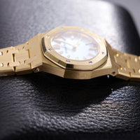 Thumbnail for Audemars Piguet Royal Oak Mini Quartz 23mm 18K Yellow Gold White Mother of Pearl Dial (Ref 67630BA.OO.1312BA.03) - WatchesOff5thWatch
