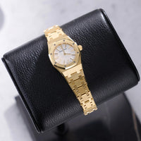 Thumbnail for Audemars Piguet Royal Oak Mini Quartz 23mm 18K Yellow Gold White Mother of Pearl Dial (Ref 67630BA.OO.1312BA.03) - WatchesOff5thWatch