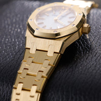 Thumbnail for Audemars Piguet Royal Oak Mini Quartz 23mm 18K Yellow Gold White Mother of Pearl Dial (Ref 67630BA.OO.1312BA.03) - WatchesOff5thWatch