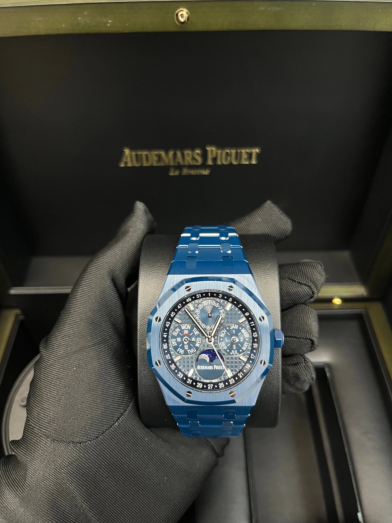 Audemars Piguet Royal Oak Perpetual Calendar 41mm Bleu Nuit Blue Ceramic Ref 26674CD.OO.1225CD.01