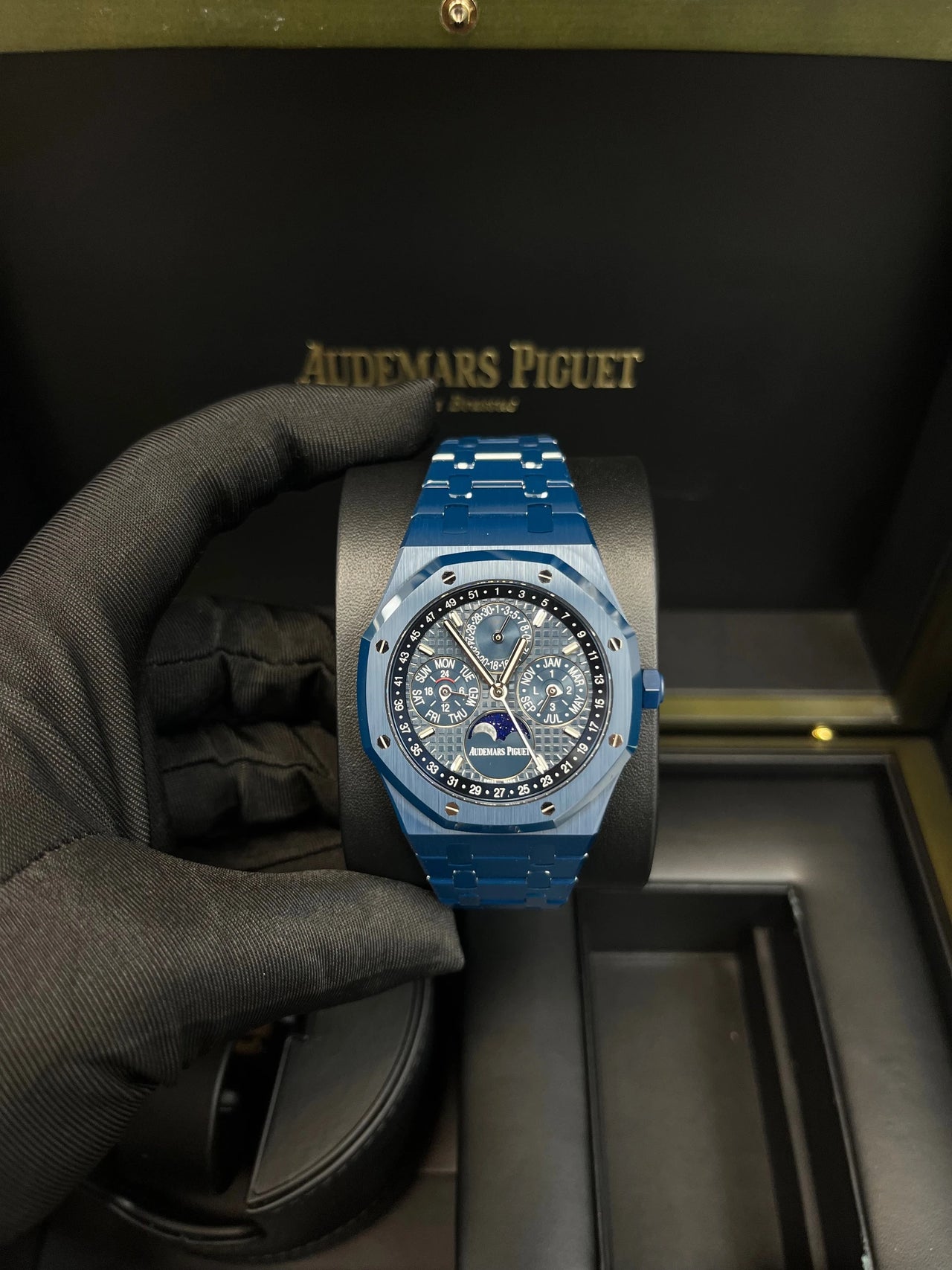 Audemars Piguet Royal Oak Perpetual Calendar 41mm Bleu Nuit Blue Ceramic Ref 26674CD.OO.1225CD.01