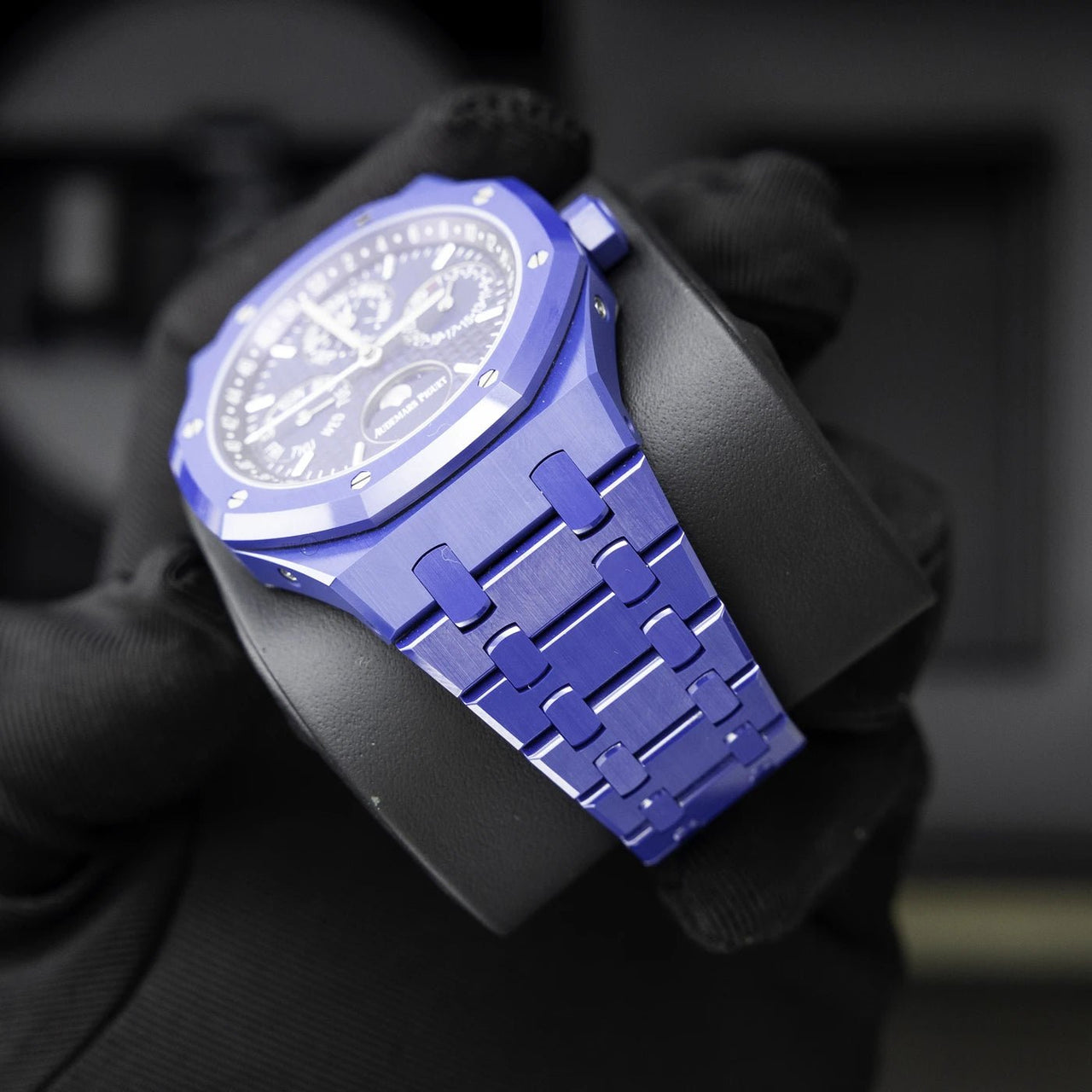 Audemars Piguet Royal Oak Perpetual Calendar Blue Ceramic Ref. 26579CS.OO.1225CS.01 - WatchesOff5thWatch