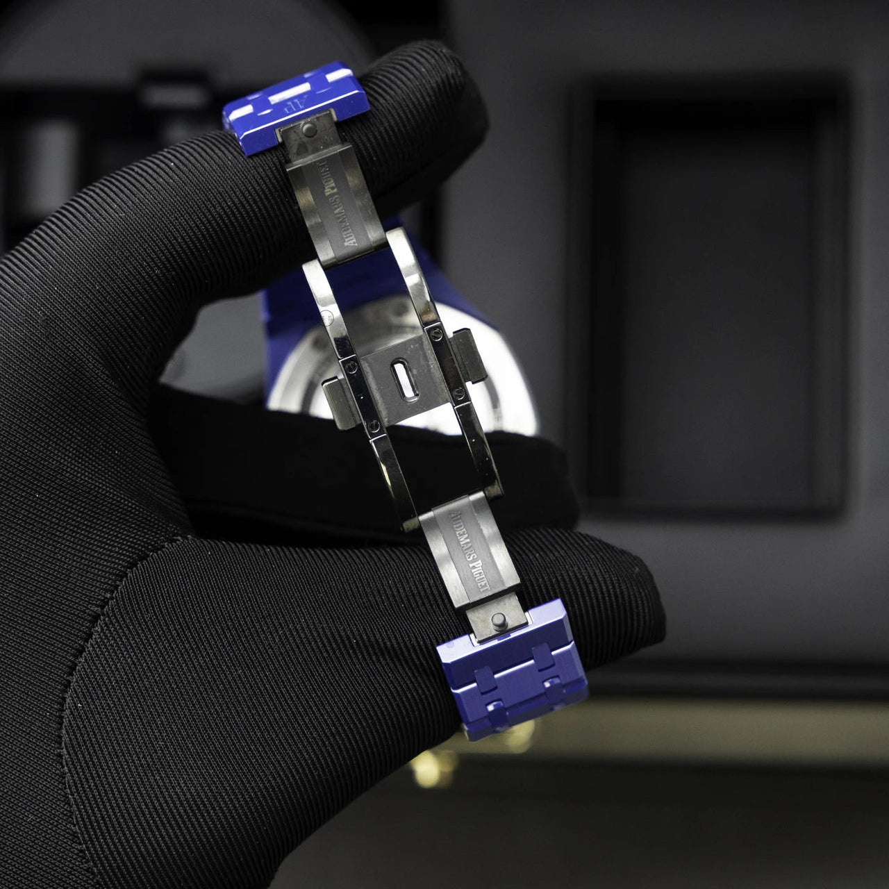 Audemars Piguet Royal Oak Perpetual Calendar Blue Ceramic Ref. 26579CS.OO.1225CS.01 - WatchesOff5thWatch