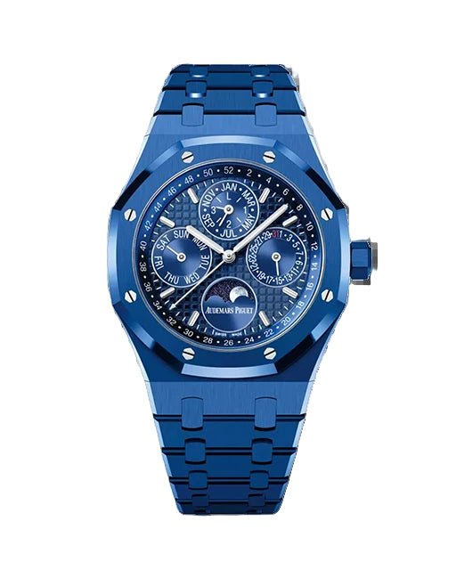 Audemars Piguet Royal Oak Perpetual Calendar Blue Ceramic Ref. 26579CS.OO.1225CS.01 - WatchesOff5thWatch