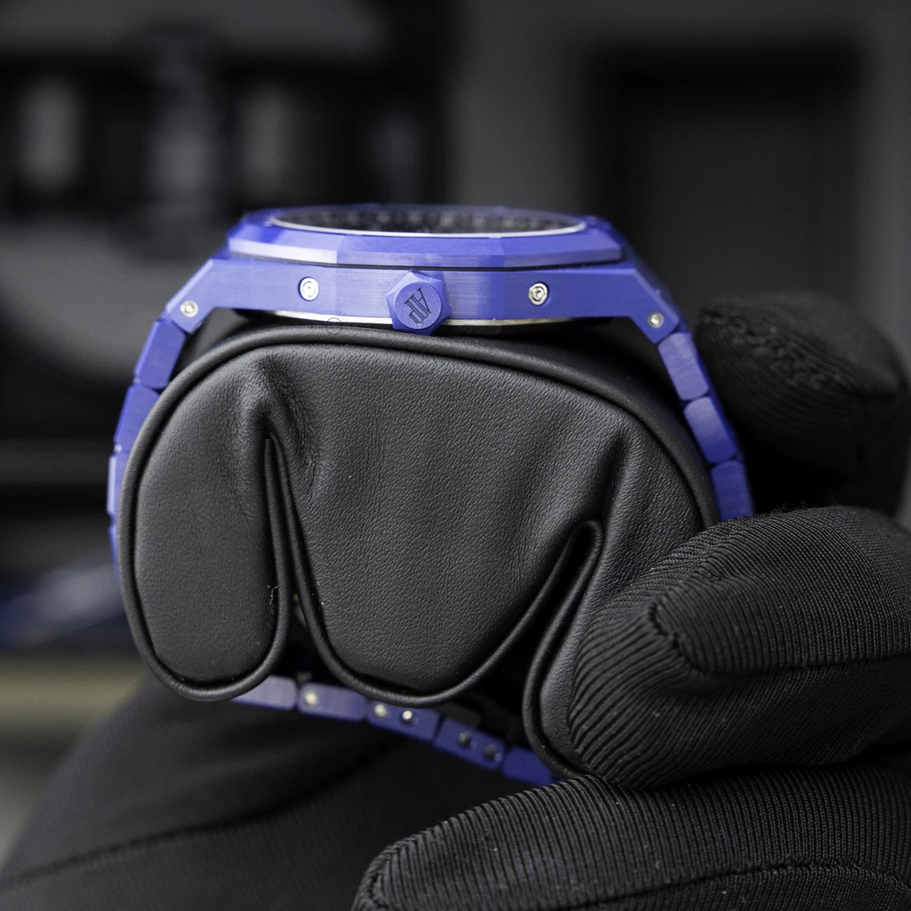 Audemars Piguet Royal Oak Perpetual Calendar Blue Ceramic Ref. 26579CS.OO.1225CS.01 - WatchesOff5thWatch