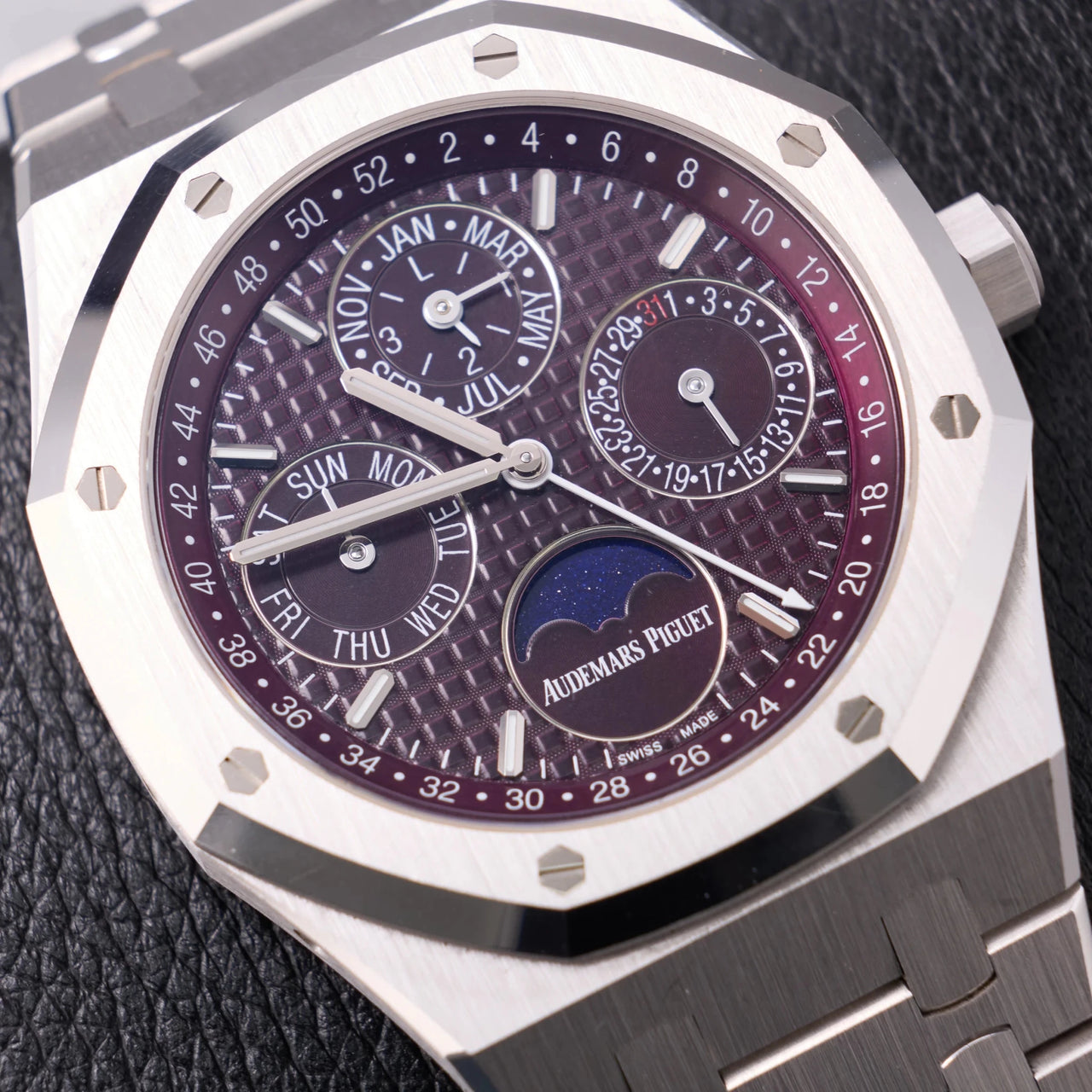 Audemars Piguet Royal Oak Perpetual Calendar SPECIAL EDITION 41mm Royal Oak Burgundy Dial 26574BC.OO.1220BC.01 - WatchesOff5thWatch
