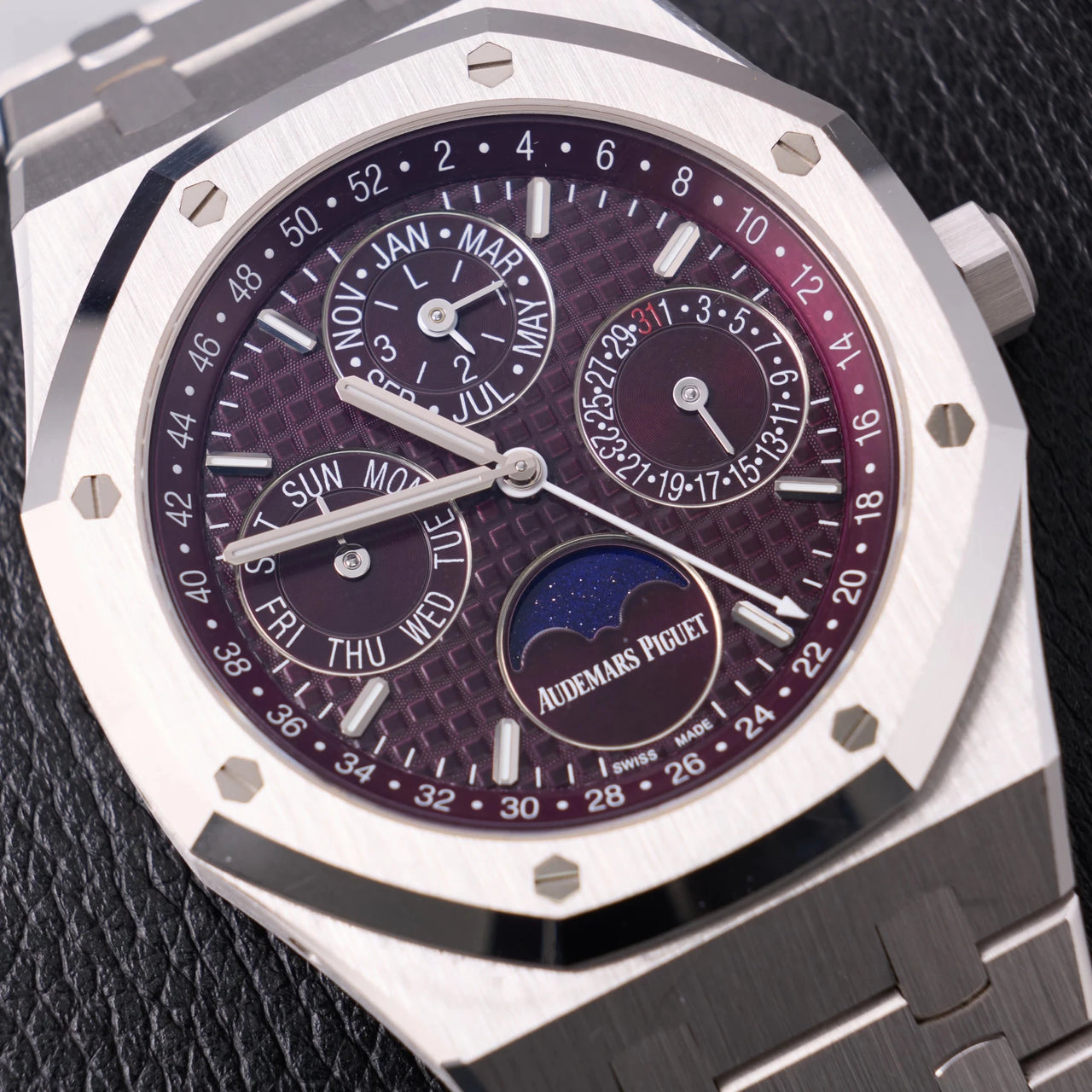 Audemars Piguet Royal Oak Perpetual Calendar SPECIAL EDITION 41mm Royal Oak Burgundy Dial 26574BC.OO.1220BC.01 - WatchesOff5thWatch