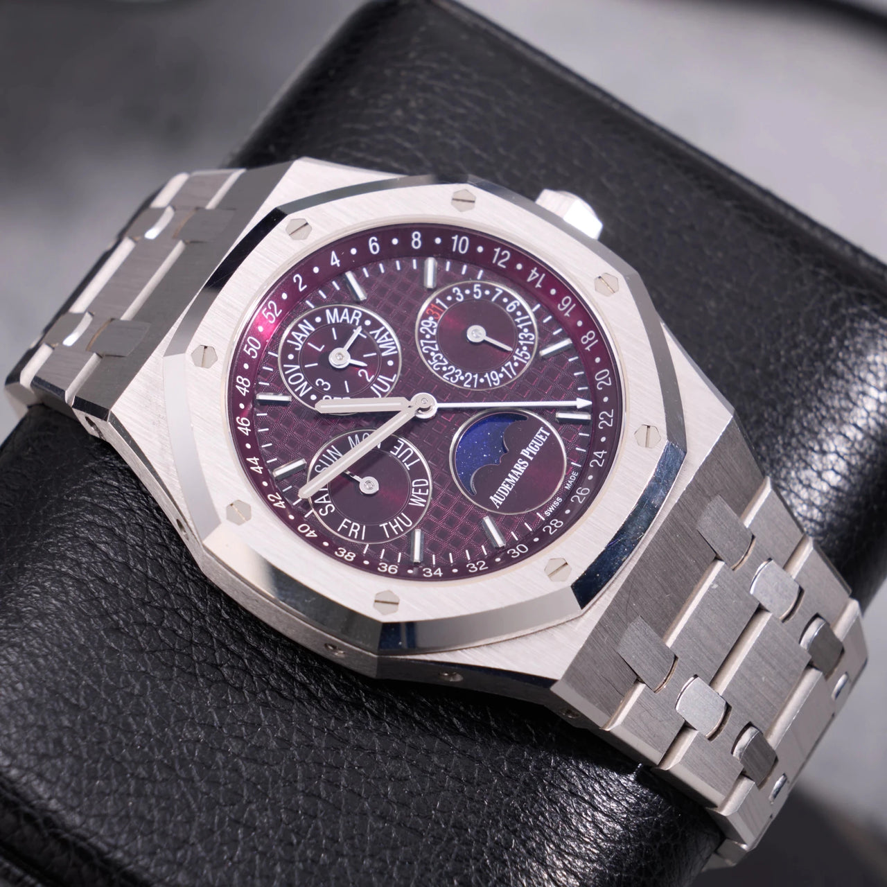 Audemars Piguet Royal Oak Perpetual Calendar SPECIAL EDITION 41mm Royal Oak Burgundy Dial 26574BC.OO.1220BC.01 - WatchesOff5thWatch
