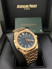 Thumbnail for Audemars Piguet Royal Oak Selfwinding 2023 Release ROYAL OAK SELFWINDING Rose Gold Blue Dial 41mm 15510OR.OO.1320OR.03 - WatchesOff5thWatch