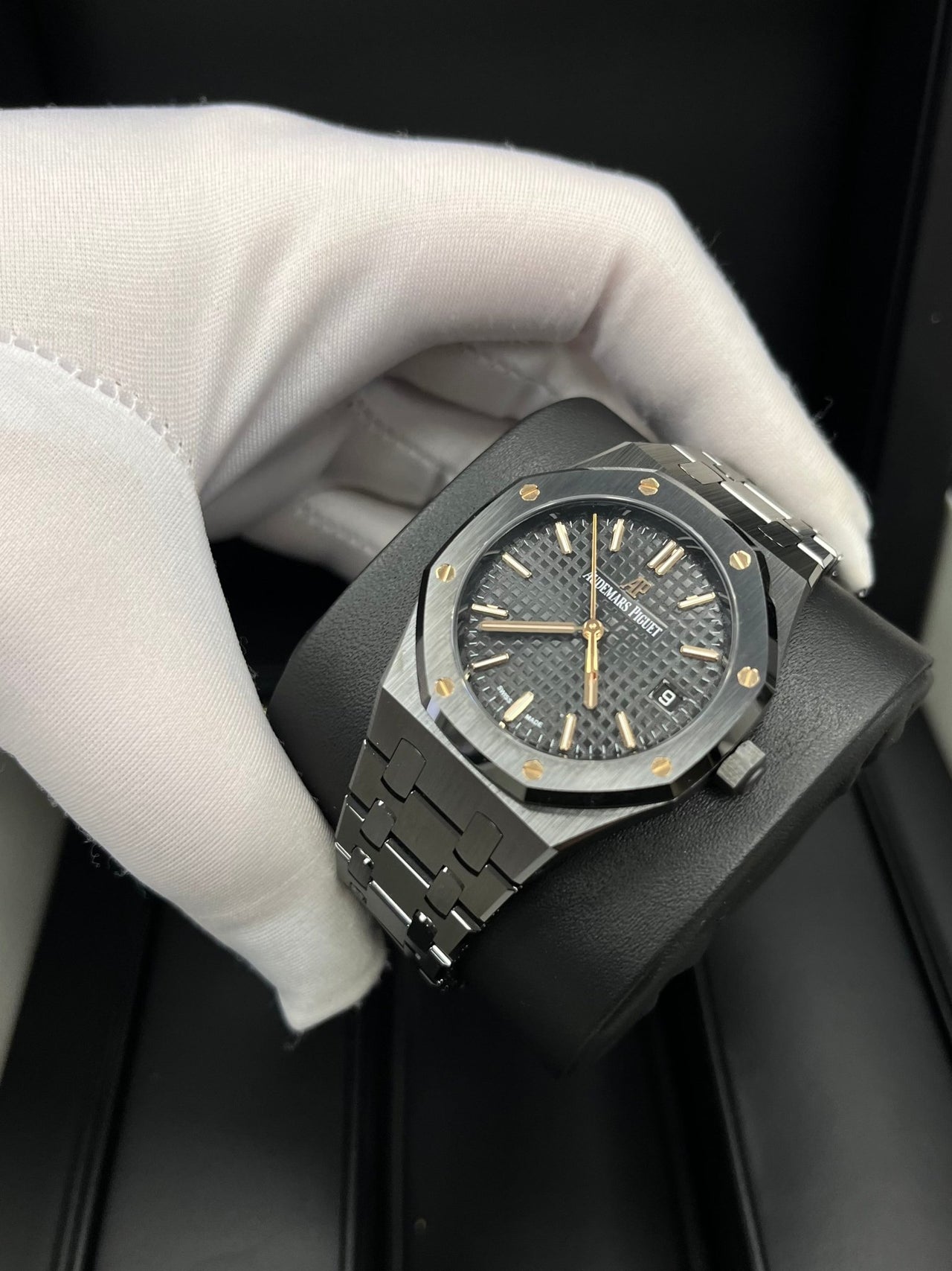 Audemars Piguet Royal Oak Selfwinding 34mm Black Ceramic 77350ce.oo.1266ce.01 - WatchesOff5th