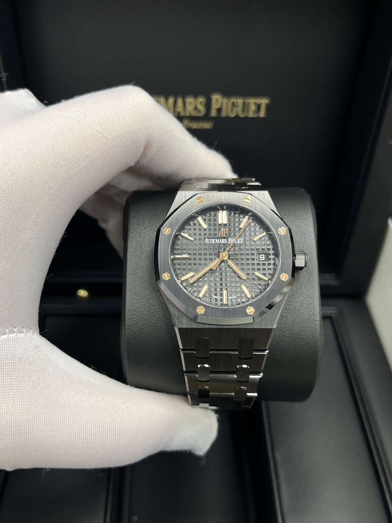 Audemars Piguet Royal Oak Selfwinding 34mm Black Ceramic 77350ce.oo.1266ce.01 - WatchesOff5th