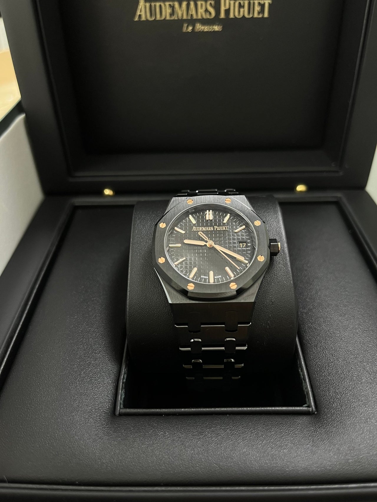 Audemars Piguet Royal Oak Selfwinding 34mm Black Ceramic 77350ce.oo.1266ce.01 - WatchesOff5th