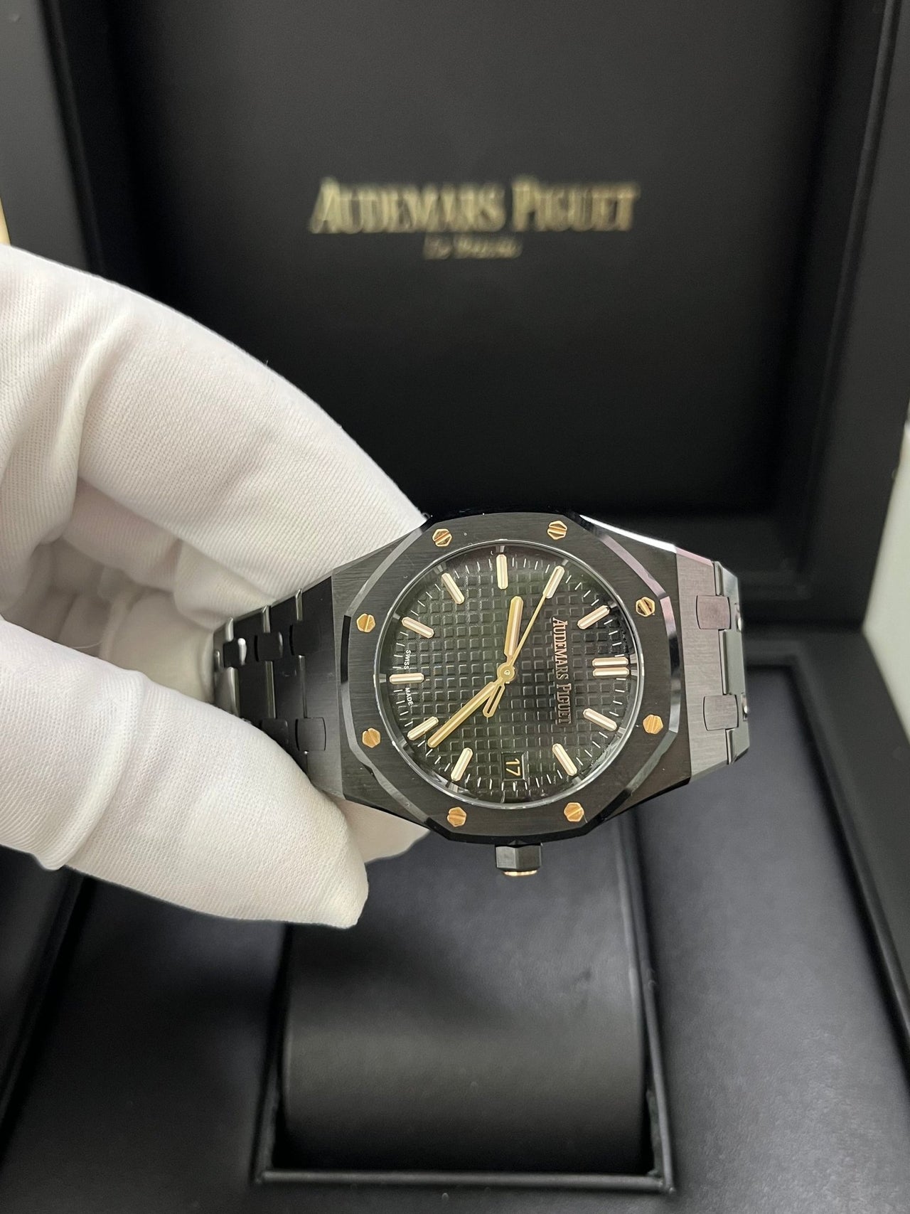 Audemars Piguet Royal Oak Selfwinding 34mm Black Ceramic 77350ce.oo.1266ce.01 - WatchesOff5th