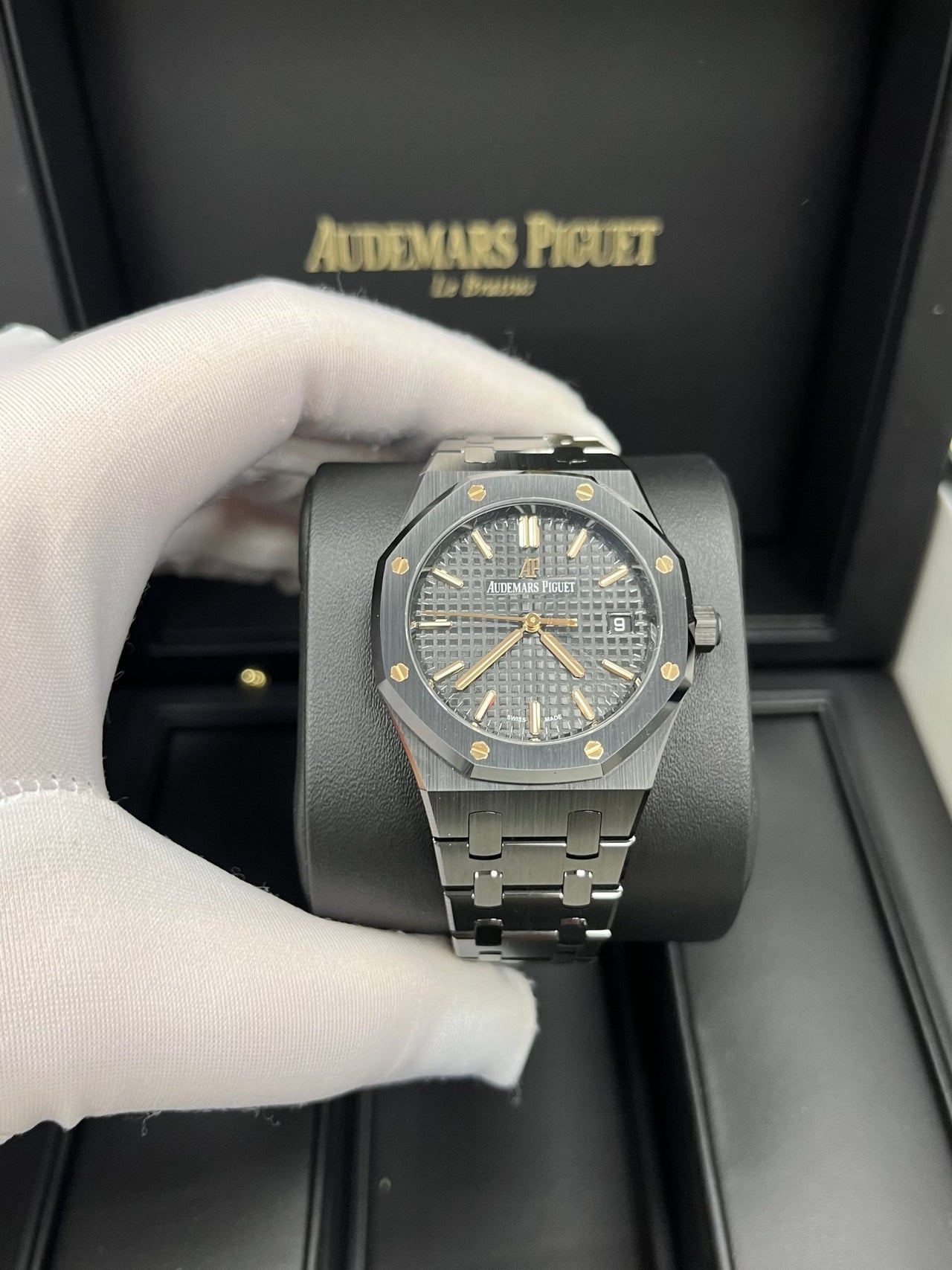 Audemars Piguet Royal Oak Selfwinding 34mm Black Ceramic 77350ce.oo.1266ce.01 - WatchesOff5th