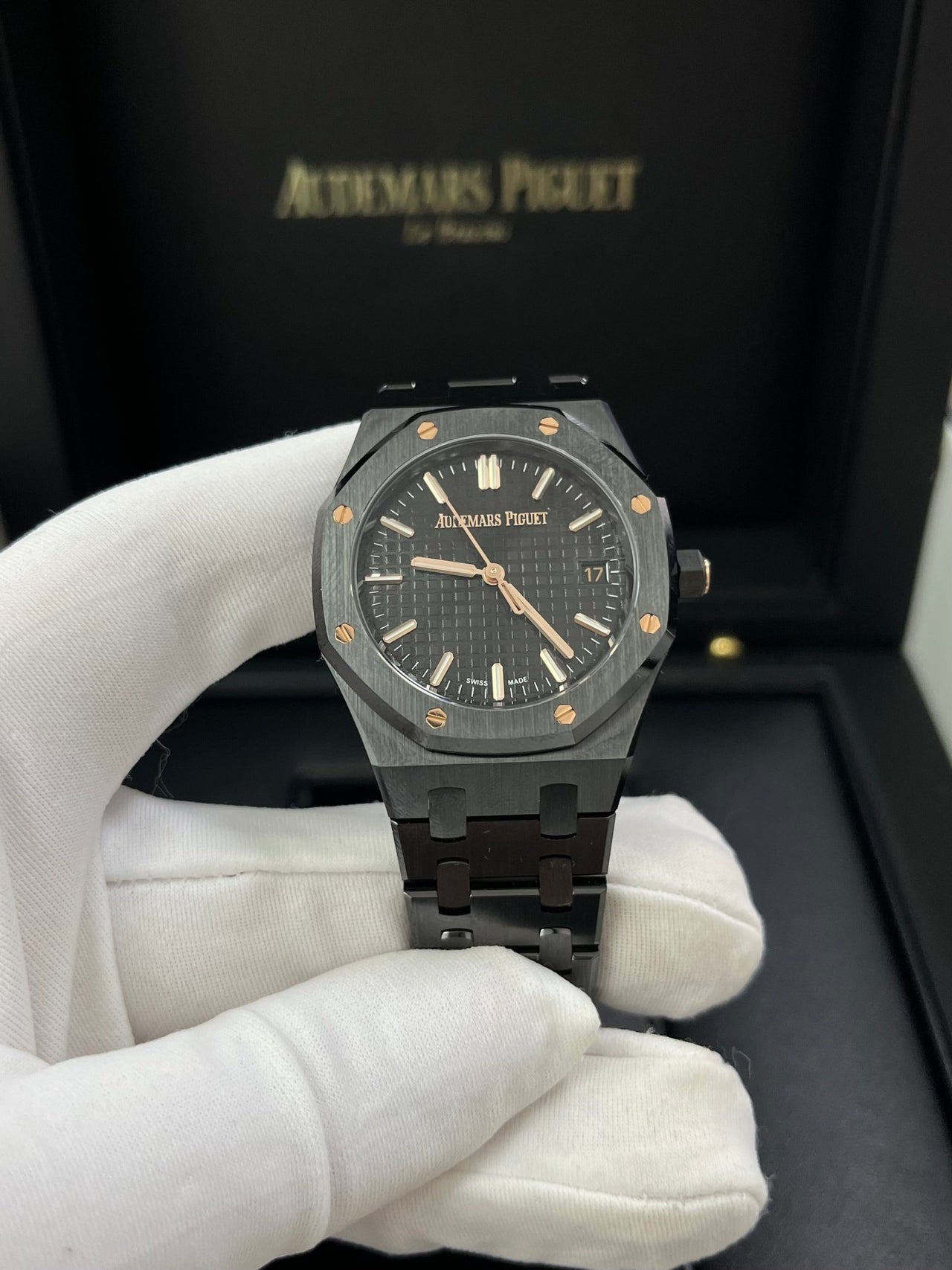 Audemars Piguet Royal Oak Selfwinding 34mm Black Ceramic 77350ce.oo.1266ce.01 - WatchesOff5th