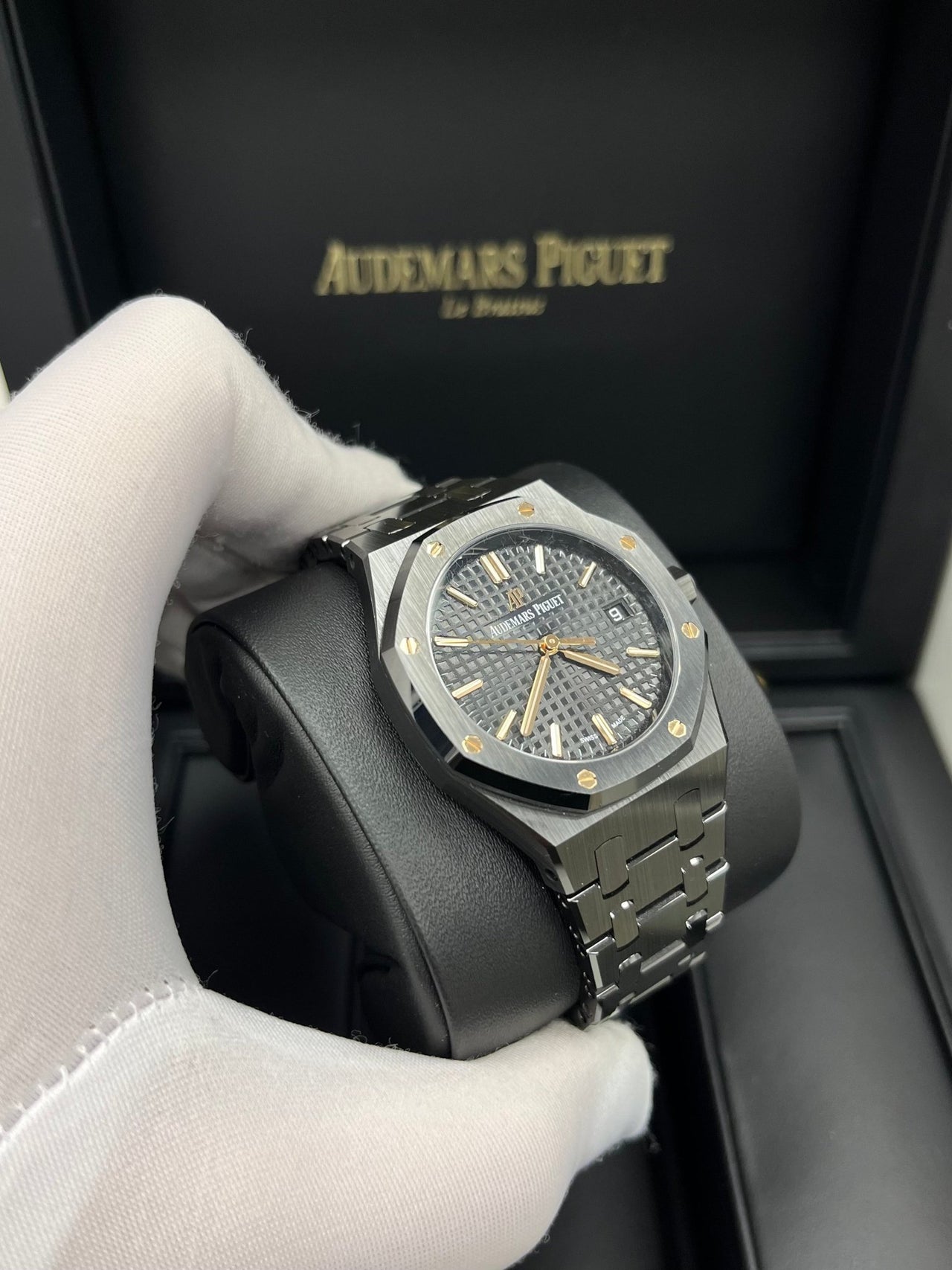 Audemars Piguet Royal Oak Selfwinding 34mm Black Ceramic 77350ce.oo.1266ce.01 - WatchesOff5th