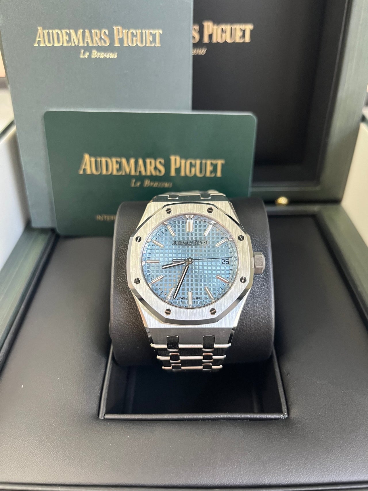 Audemars Piguet Royal Oak Selfwinding 37mm Ice Blue Dial 15550ST.OO.1356ST.08 - WatchesOff5th