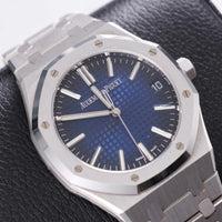 Thumbnail for Audemars Piguet Royal Oak Selfwinding 41mm 18K White Gold Smoked Blue Dial Fixed Bezel (Ref 15510BC.OO.1320BC.04) - WatchesOff5thWatch