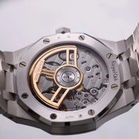 Thumbnail for Audemars Piguet Royal Oak Selfwinding 41mm 18K White Gold Smoked Blue Dial Fixed Bezel (Ref 15510BC.OO.1320BC.04) - WatchesOff5thWatch