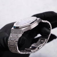 Thumbnail for Audemars Piguet Royal Oak Selfwinding 41mm 18K White Gold Smoked Blue Dial Fixed Bezel (Ref 15510BC.OO.1320BC.04) - WatchesOff5thWatch