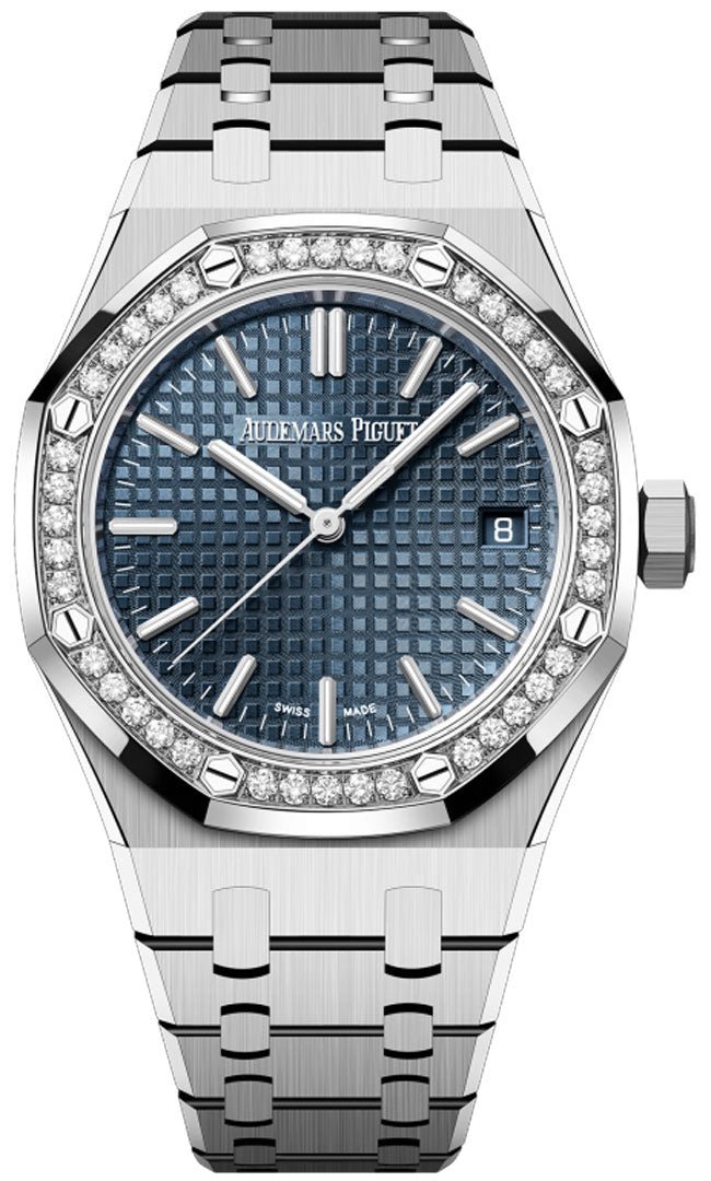 Audemars Piguet Royal Oak Selfwinding Blue DIal 15551ST.ZZ.1356ST.05 - WatchesOff5th