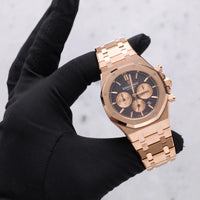 Thumbnail for Audemars Piguet Royal Oak Selfwinding Chronograph/ 18K Rose Gold/ Brown Dial/ Rose Gold Sub-Dials (Ref#26331OR.OO.1220OR.02) - WatchesOff5thWatch