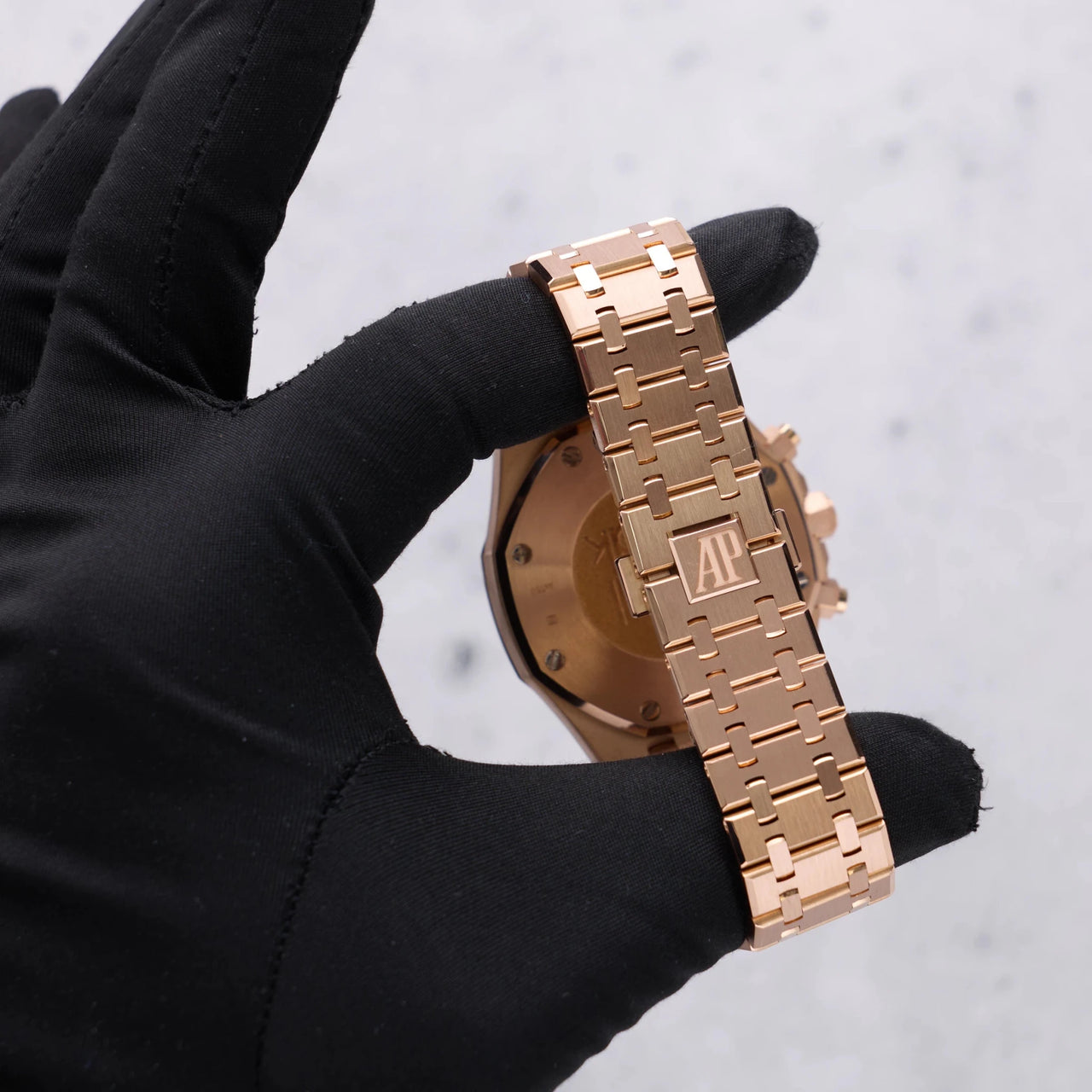 Audemars Piguet Royal Oak Selfwinding Chronograph/ 18K Rose Gold/ Brown Dial/ Rose Gold Sub-Dials (Ref#26331OR.OO.1220OR.02) - WatchesOff5thWatch
