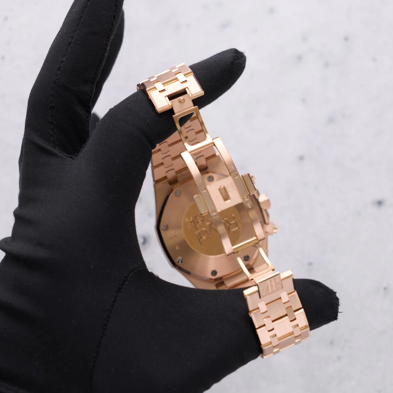 Audemars Piguet Royal Oak Selfwinding Chronograph/ 18K Rose Gold/ Brown Dial/ Rose Gold Sub-Dials (Ref#26331OR.OO.1220OR.02) - WatchesOff5thWatch