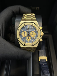 Thumbnail for Audemars Piguet Royal Oak Selfwinding Chronograph 41mm/ 18k Yellow Gold/ Blue Dial/ Yellow Sub - Dials (Ref  26331BA.OO.1220BA.01) - WatchesOff5thWatch