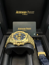 Thumbnail for Audemars Piguet Royal Oak Selfwinding Chronograph 41mm/ 18k Yellow Gold/ Blue Dial/ Yellow Sub - Dials (Ref  26331BA.OO.1220BA.01) - WatchesOff5thWatch
