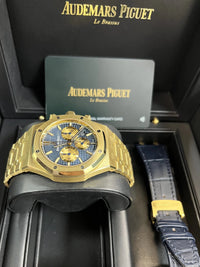 Thumbnail for Audemars Piguet Royal Oak Selfwinding Chronograph 41mm/ 18k Yellow Gold/ Blue Dial/ Yellow Sub - Dials (Ref  26331BA.OO.1220BA.01) - WatchesOff5thWatch