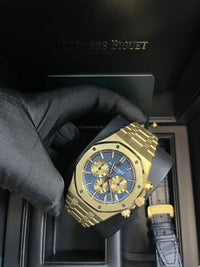 Thumbnail for Audemars Piguet Royal Oak Selfwinding Chronograph 41mm/ 18k Yellow Gold/ Blue Dial/ Yellow Sub - Dials (Ref  26331BA.OO.1220BA.01) - WatchesOff5thWatch