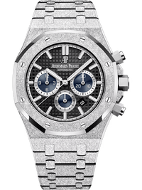 Thumbnail for Audemars Piguet Royal Oak Selfwinding Chronograph 41mm Frosted 18K White Gold Black Dial Fixed Bezel (Ref 26331BC.GG.1224BC.03) - WatchesOff5thWatch